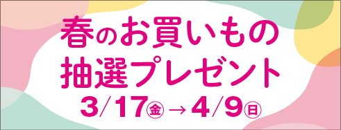DEKKY401スプリングフェア　お買いもの抽選プレゼント